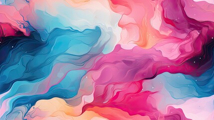 seamless pattern with abstract background with colorful ink splashes.
