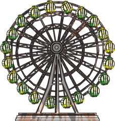 観覧車（Ferris wheel）(PNG)