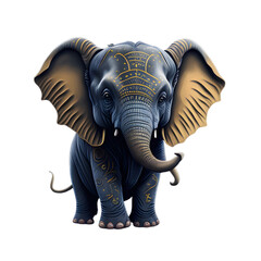 Fototapeta premium watercolor elephant t-shirt design