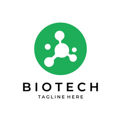 bio tech logo vector illustration template icon graphic design