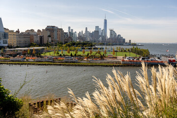 View of Hudson River with New York skyline background