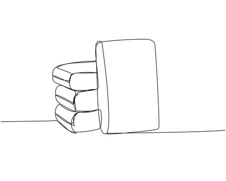 recommend clip art: Bags with cement, plaster, putty, tile adhesive, building materials one line art. Continuous line drawing of repair, professional, hand, people, concept, support, maintenance.