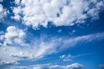 Fototapeta na wymiar A beautiful sky clouds in nature in an atmosphere of clean air