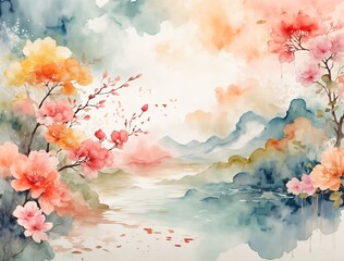 background with blossom