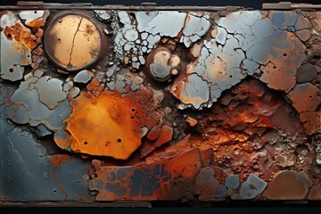 rusted steel texture due to time