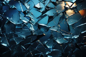 broken glass. Concept of problems and violence