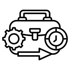 Briefcase with Gears