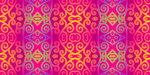 Luxurious colourful gradient modern Chinese oriental simple and aesthetic line art pattern for presentation template background 