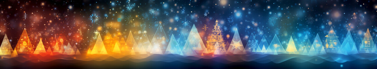 CHRISTMAS CARD. WINTER BACKGROUND, HORIZONTAL IMAGE. legal AI