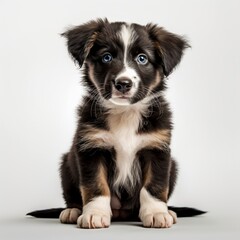 border collie puppy isolated  generated by AI