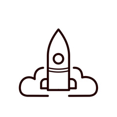  rocket - vector icon