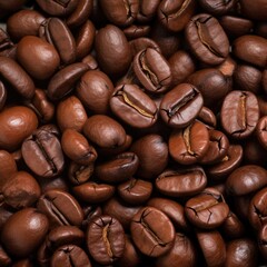 Fototapeta premium Coffee beans texture background.