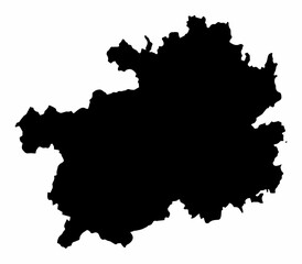 Fototapeta na wymiar Guizhou Province map silhouette