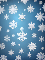 Snowflakes painted background realistic neutral colors.