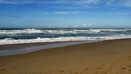 Plage en automne