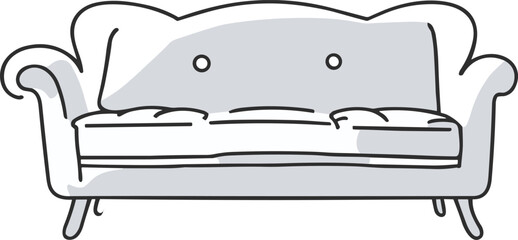 ソファのイラスト