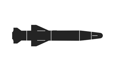 agm-142 popeye have nap missile icon. weapon and rocket symbol. isolated vector image for military web design - obrazy, fototapety, plakaty