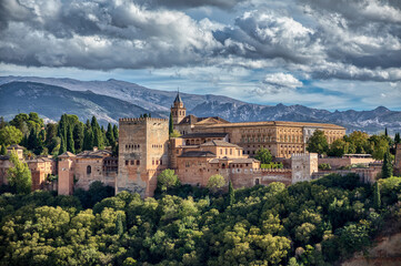 Blick auf die Stadt Granada. Spanien. Andalusien.