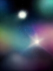 Pastel tones painted background realistic gifts.