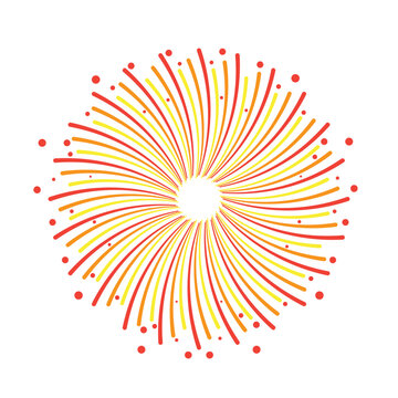 Free vector of fireworks explosion cartoon illustration. fireworks element set for party event