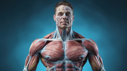 Fototapeta na wymiar Human anatomy drawings