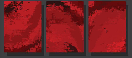 Torn Red Color Fabric background, Business brochure flyer design layout template, Vector illustration modern design