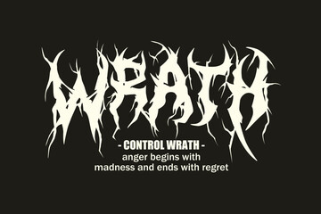 Metal Font Vector Design, and Graphics For Tshirt, Streetwear, and poster