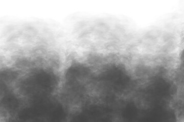 PNG dark fog or smoke on white background. realistic mist effect, fog. Vector illustration

