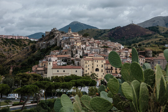 Italian town Scalea landscape