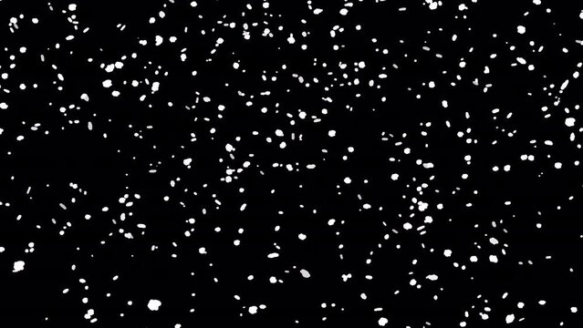 Gentle Snowfall with Alpha Channel for snow effect overlay