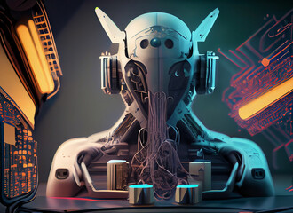 Illustration of robot