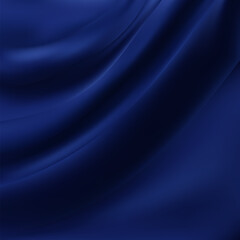 Blue satin fabric. Wrinkled fabric sample. eps 10