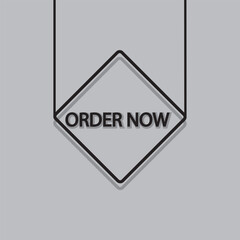 Order now button with shopping cart. Shop now. Modern collection for website. Online shopping. Social media post, Click here, apply, hand pointer clicking. Web design elements. Vector illustration.
