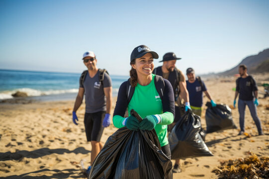 Local coastal cleanup effort to clean up the beach.