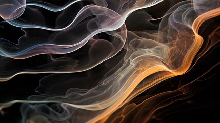 recursive whirling smoke wireframe of luminance phantom wispy cerebral glorification. generative AI - obrazy, fototapety, plakaty