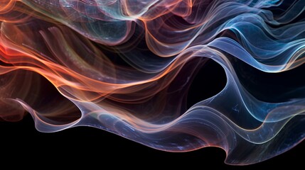 recursive whirling smoke wireframe of luminance phantom wispy cerebral glorification. generative AI