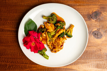 Chicken and broccoli