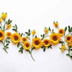 Sunflower border to help you live a more fulfilling life