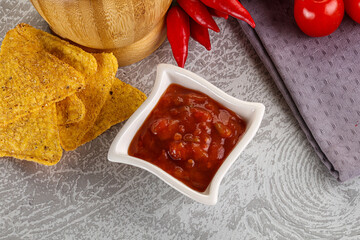 Spicy mexican sauce Salsa dip