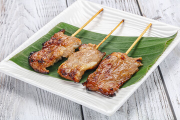 Thai cuisine - grilled pork skewer