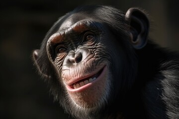 happy baby chimpanzee