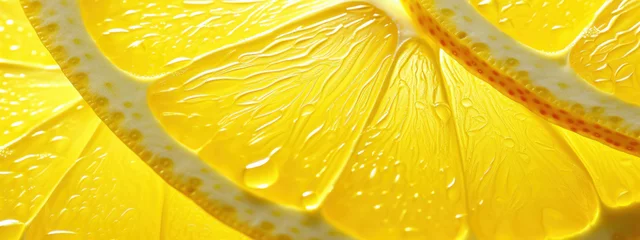 Tuinposter Macro shot of lemon . © smth.design