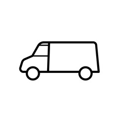 delivery, van - vector illustration