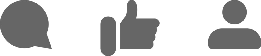 Thumbs up icon. Vector like icon. Social network vector icon for app, web site etc.