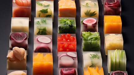 Cubist Cuisine: A Colorful Collage of Culinary Delights
