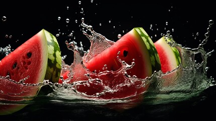 watermelon and splash
