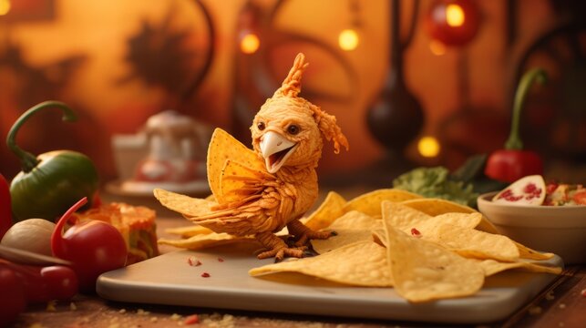photorealistic image of a chicken quesadilla