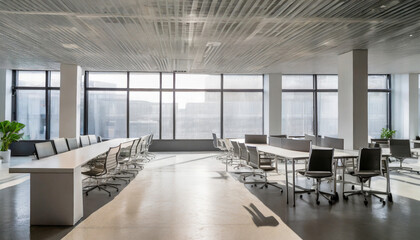 empty office open space interior business conference company background