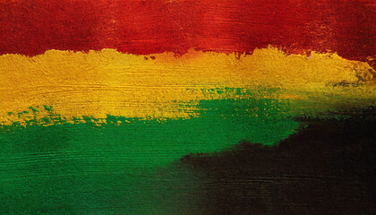 black history month canvas grunge texture red yellow green paint color celebration background