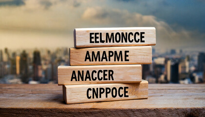 wooden blocks with words embrace change and adapt quickly - obrazy, fototapety, plakaty